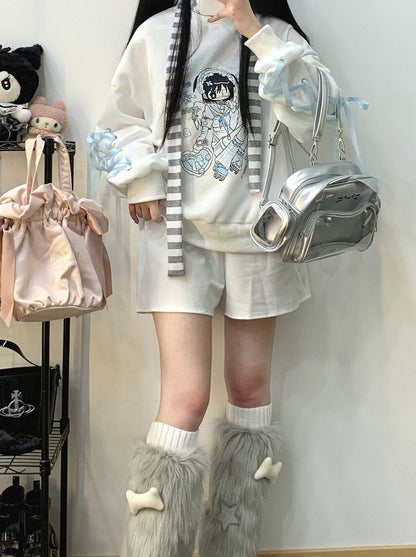 レースアップ Laundma Inn サブカルチャー トレーナー