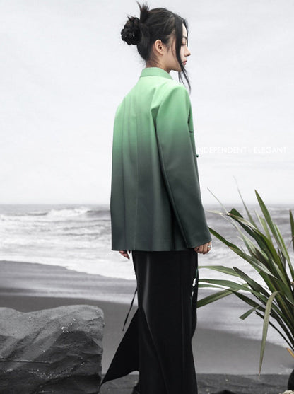 Veste dégradée vert foncé China