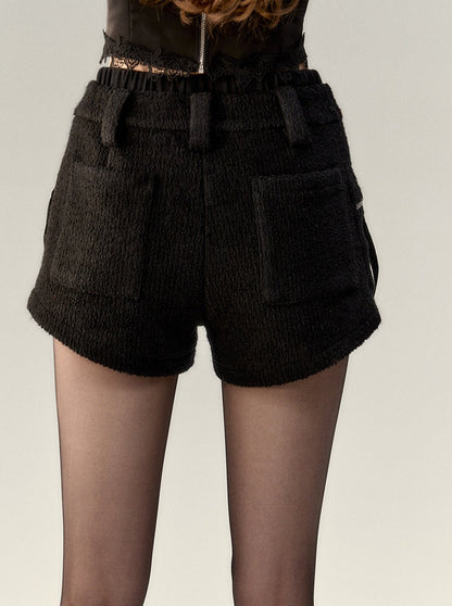 Wool Plush Shorts
