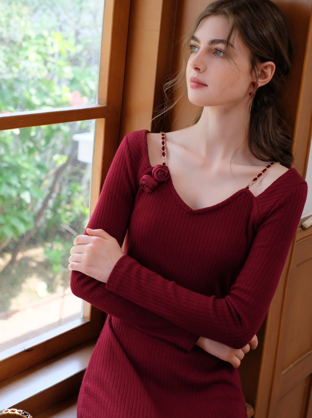 Camisole Rose Rose Flower Queen Dress Cardigan