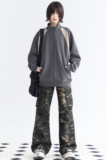 camouflage Relaxed pants fit