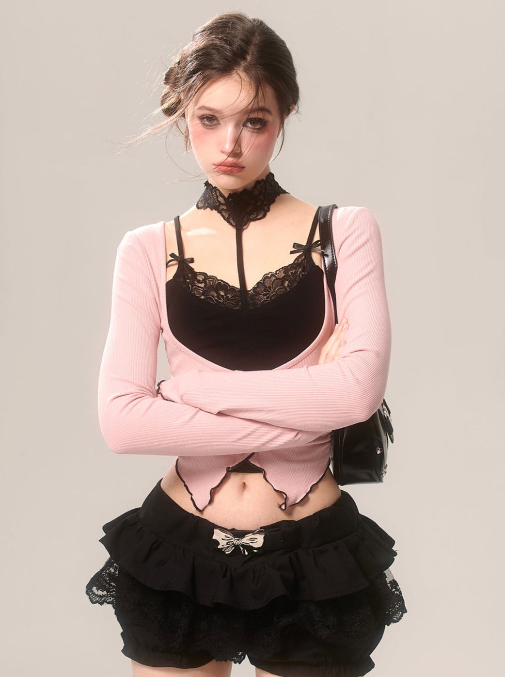 Cardigan Romantic Open-neck