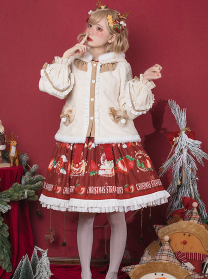 Lorita Jacket Cape Velvet Big Bow
