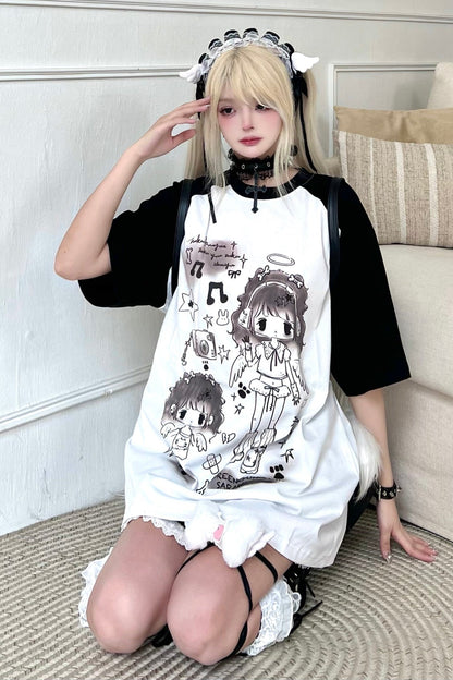 Tops Angel Loose Neighborhood👼Bicolor Over