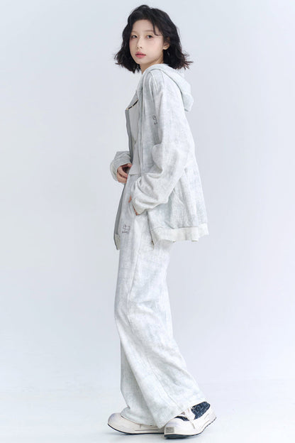 Cardigan Fit Relaxed Hoodie Setup