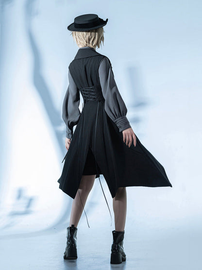 Gilet long et élégant style rétro Prince Dark