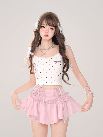 Sunset Skirt Pink Swan White