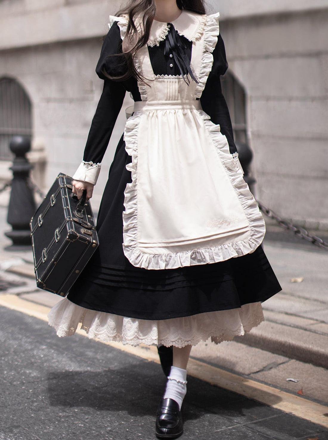 Élégante robe Angelina Set Maid Retro