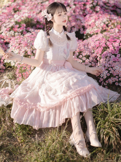 Lolita Tulip Dress Girly Sweet Summer