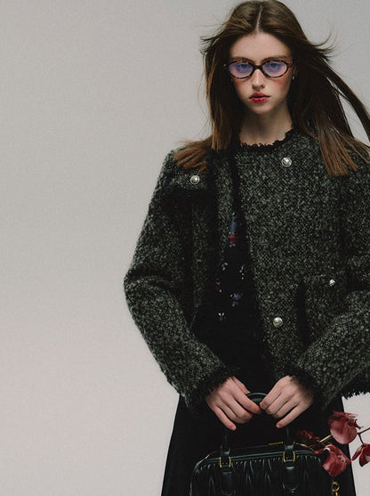 Veste Grand Or Ton Tweed Petit Fre