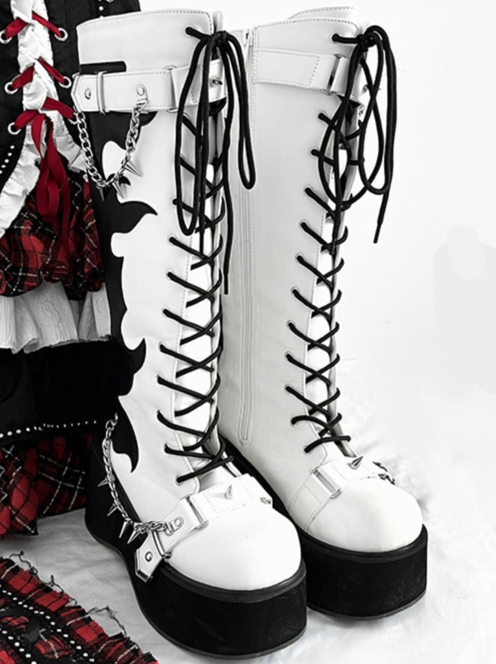 Platform Boots Toe Punk Style Round