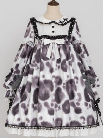 Leopard Dress Voluminous Dot Lolita