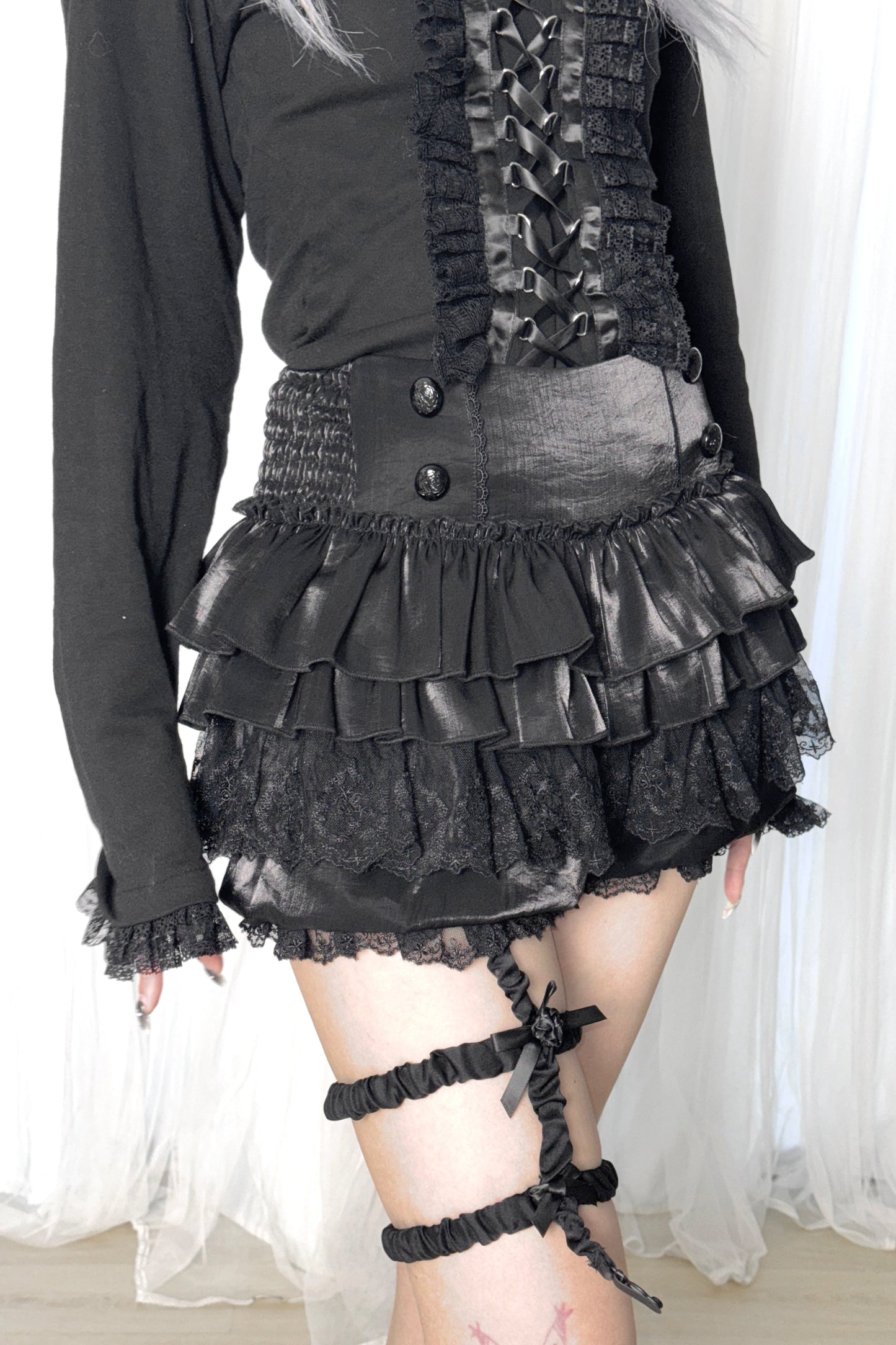 Shirt Pumpkin Lace Bottom Pants Velvet