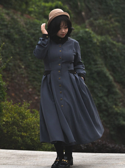 Manteau élégant rétro classique