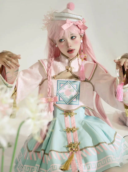 Sweet Hut Reserved Sea Jacket + Kyung + Pin Ribbon product Crolley + Dress Little