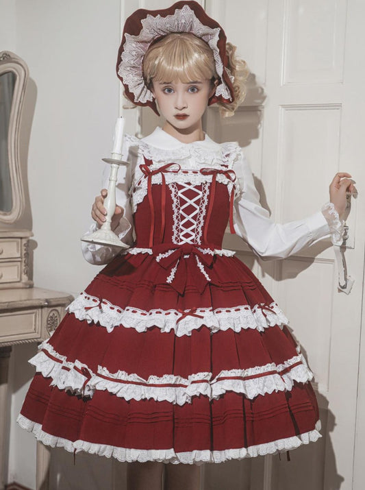Suspender Dress Design Lace-up