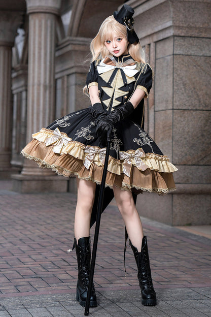 Dress + Cute Dark Shawl Lolita