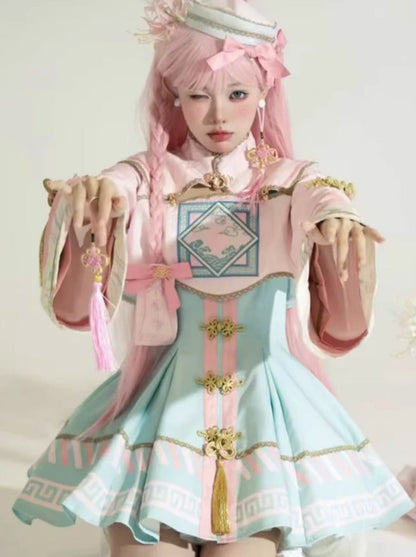 Sweet Hut Reserved Sea Jacket + Kyung + Pin Ribbon product Crolley + Dress Little