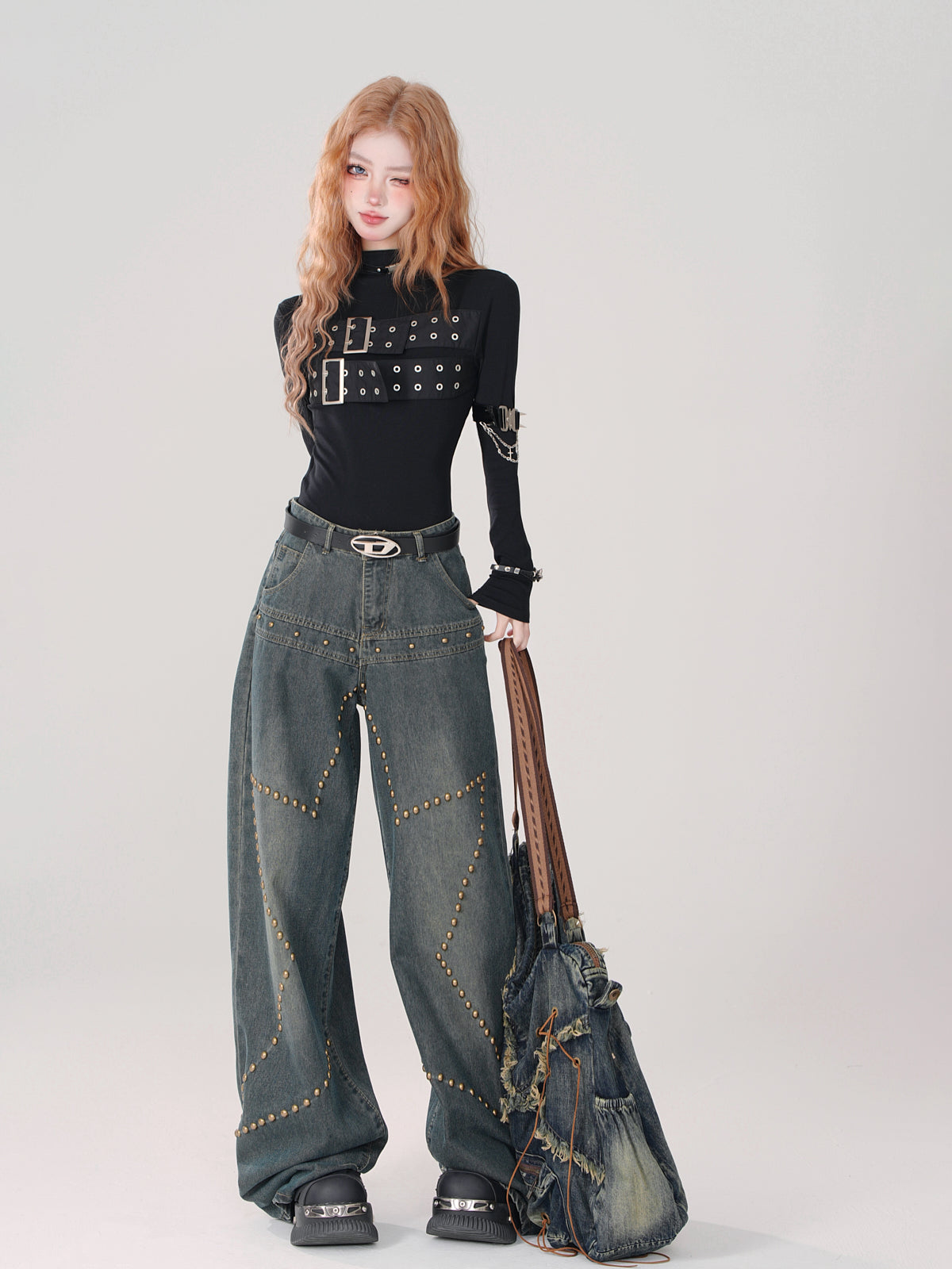 Stir Loose Wide Denim Pants