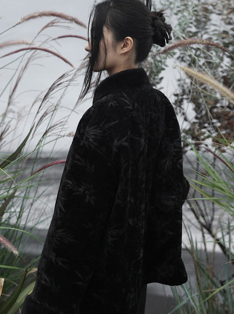 ファーチャイナベルベットアウターウェア