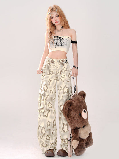 Star Loose Casual Wide Pants