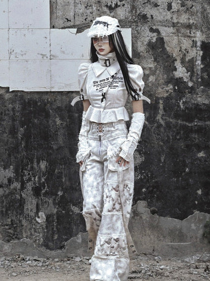 Tops Subculture High Punk Color