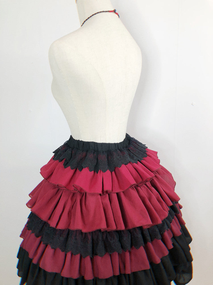 China Lolly Tago Gothic Cape + Long Jacket + Camisole + Skirt + West Band