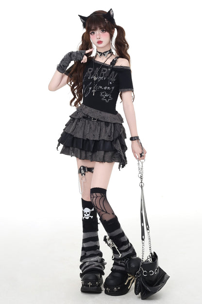 Grunge Cool Suite Cake Skirt