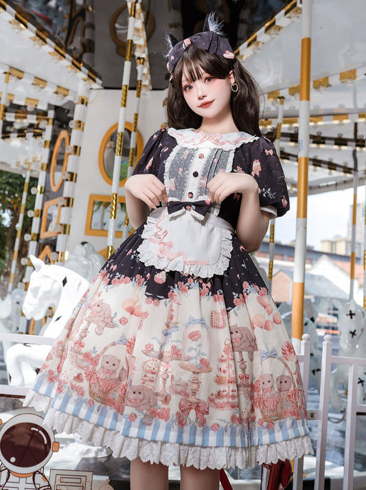 Apron Cute Ribbon Lolita + Dress + Design