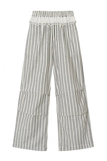 Pants Loose Wide Trend Striped