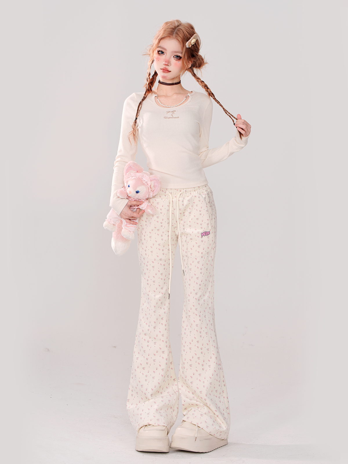 Casual Slim Long Sweet Pants Korean