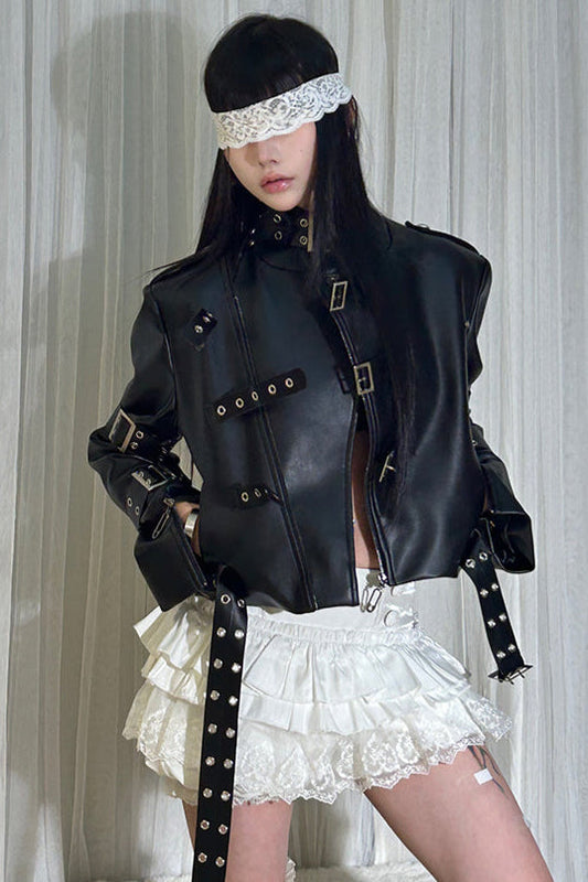 Lace-up Super Jacket Leather