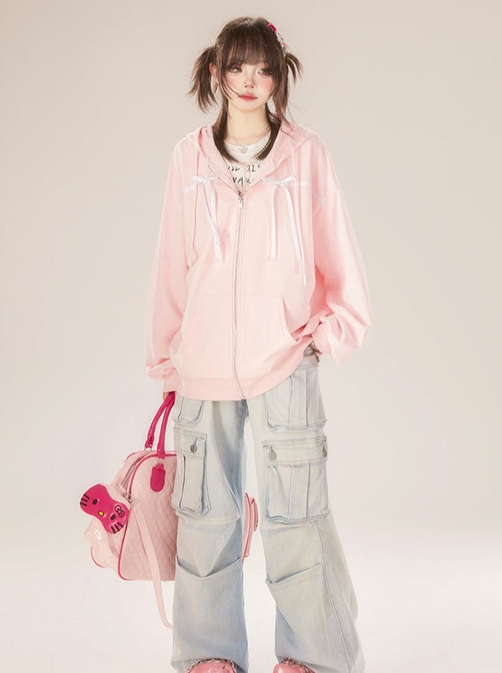 Cargo Denim Blue  Pants Light