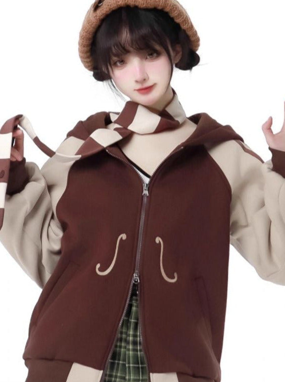 Violin Concerto Sweaty Foody Jacket + Off Ward Trainer + Check Pants