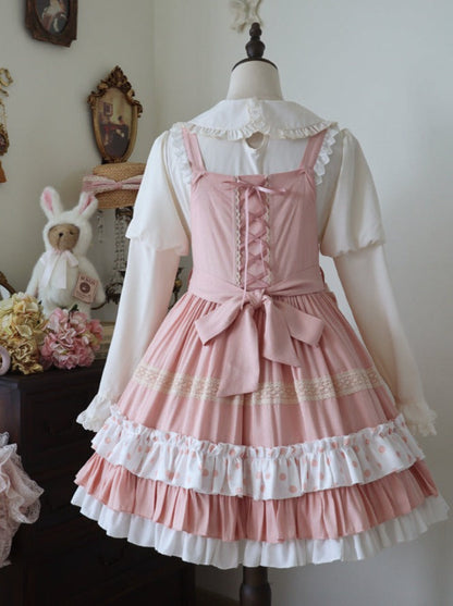 スカート ラブリー スイート ミルキー サスペンダー ロリータ