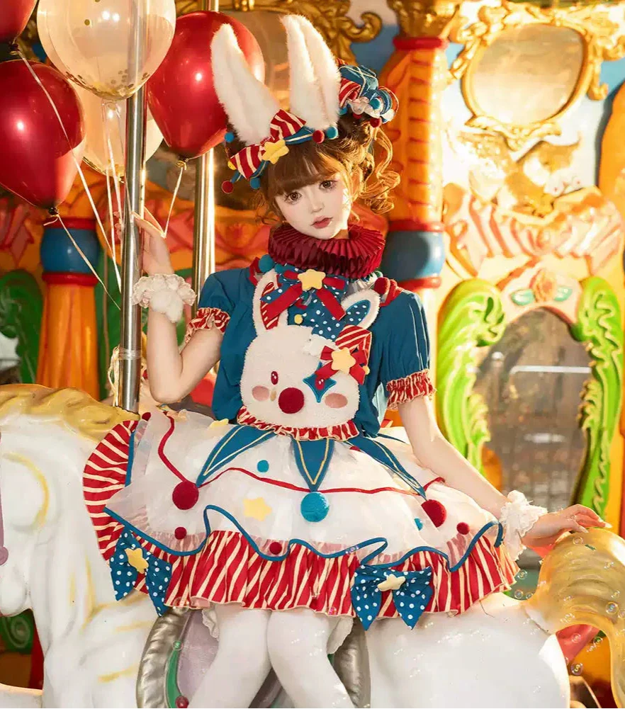 Pierrot Setup Complete Bunny Circus Dress