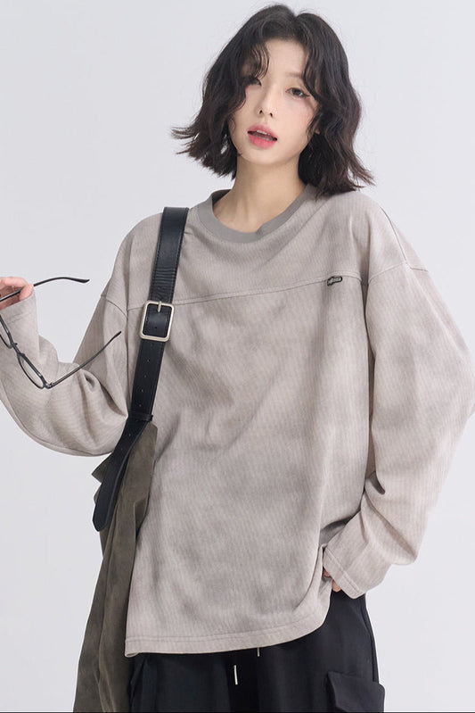 Long Fit Sleeve Loose T-Shirt