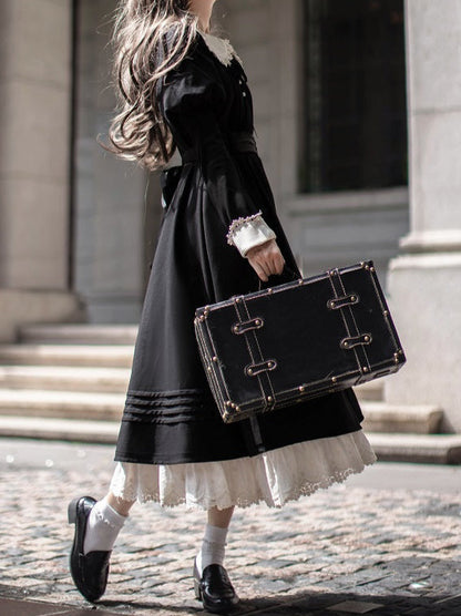 Robe de femme de chambre rétro Angelina, ensemble élégant