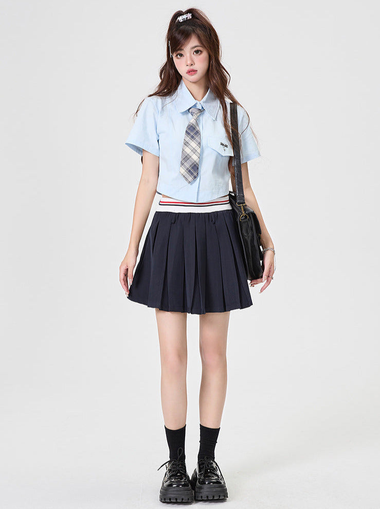 Ensemble chemise style américain + short cravate