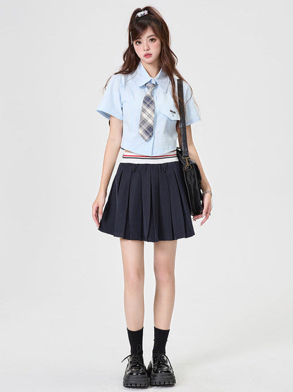 Ensemble chemise style américain + short cravate