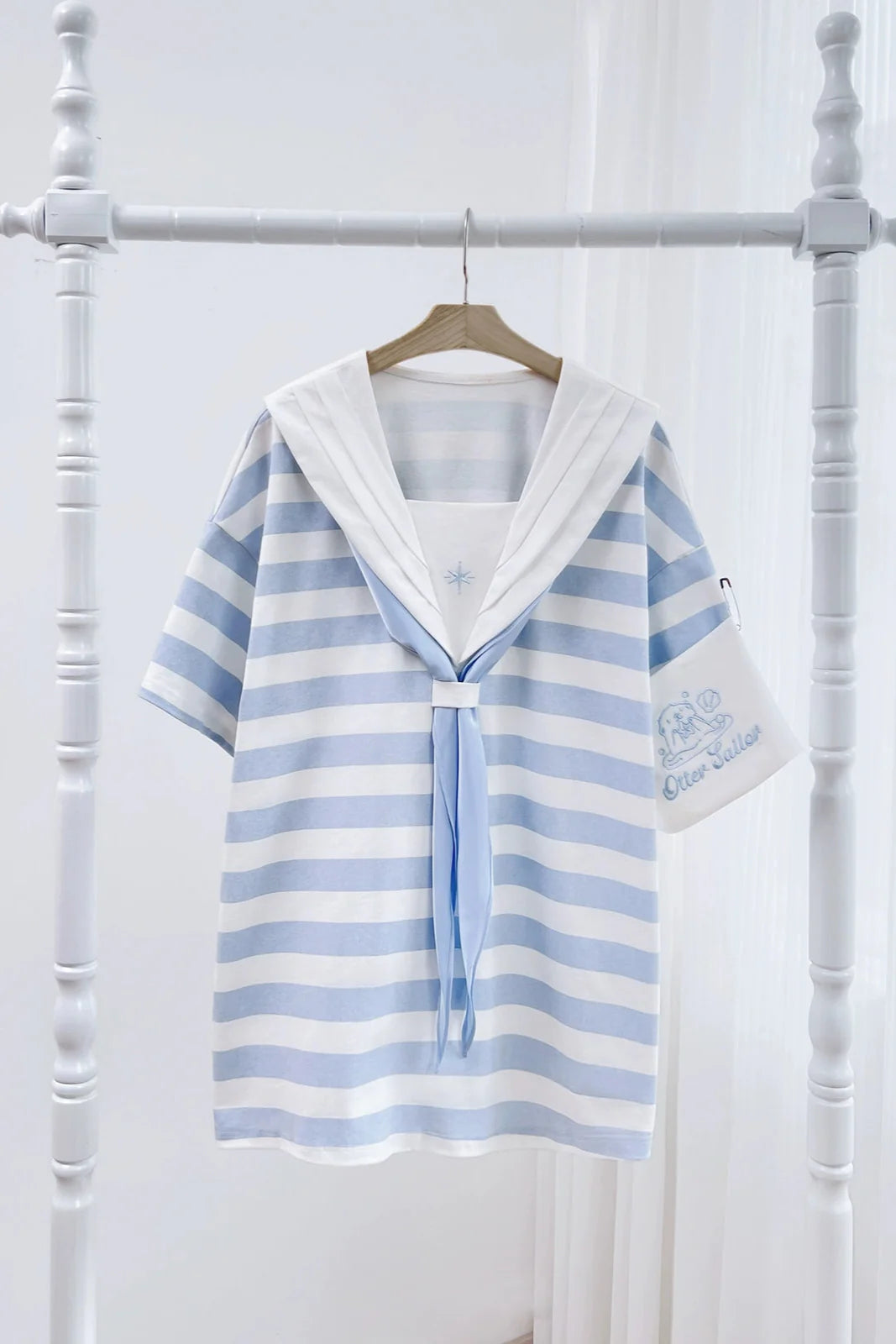Angel Half Collar Sailor Item Reserved Pants + Subculture Tops Neighborhood👼 Striped
