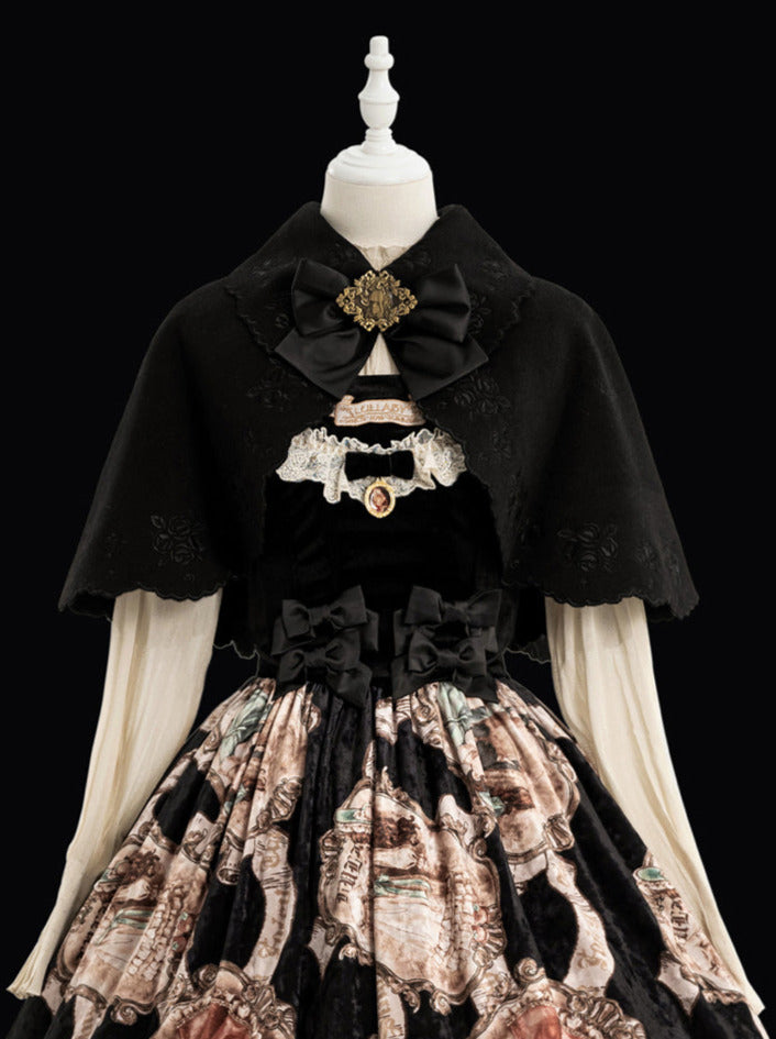 Lolita Cape Dry Doll Antique Embroy Cape