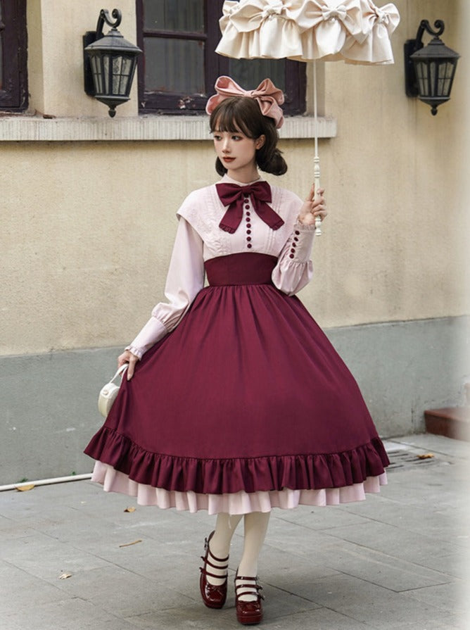 Rose Piece Lolita Faux Kula Dress Two