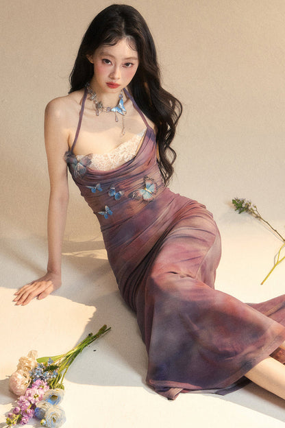 Tight-Style One-Shoulder Lace Dress