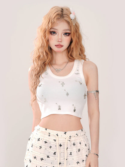 Top Crop Short Tank Cross
