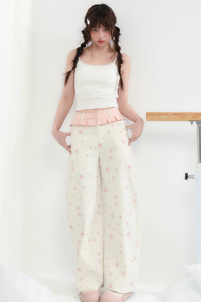 Shake Pants Wide Tube Head Lace Leg