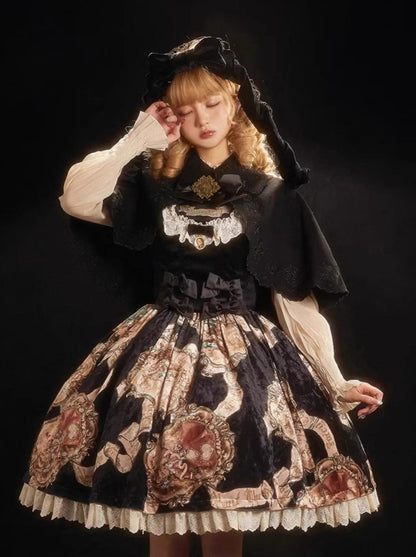 Lolita Cape Dry Doll Antique Embroy Cape