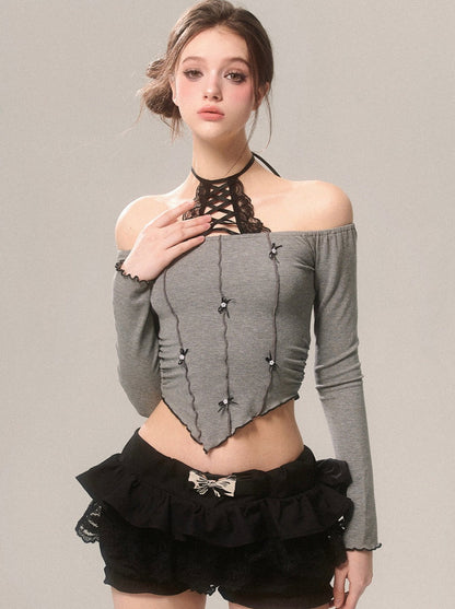 Top Ribbon Sweet Little Asymmetrical