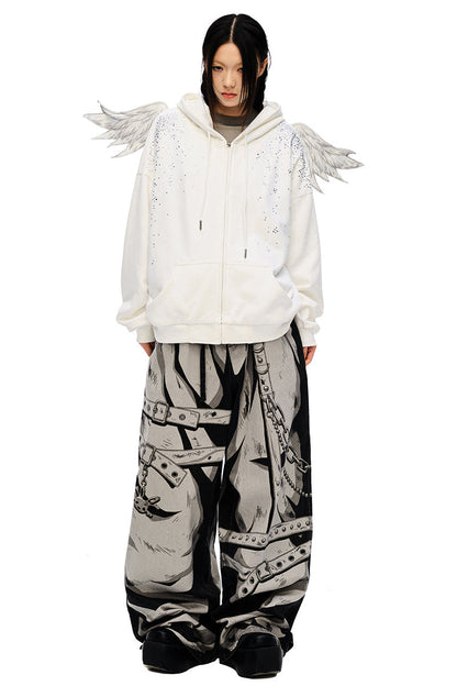 Angel Hoodie Starburst Sweatshirt