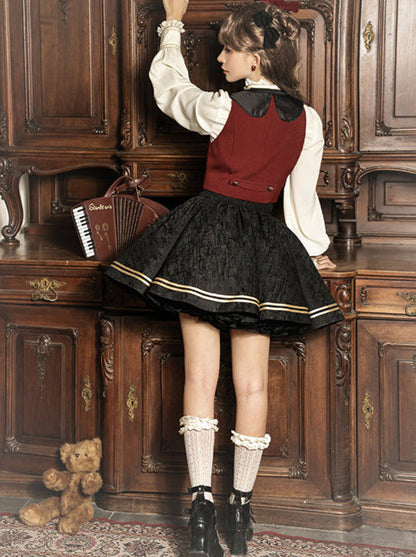 Jacquard Embroidered Classic Conductor Shirt Skirt Setup